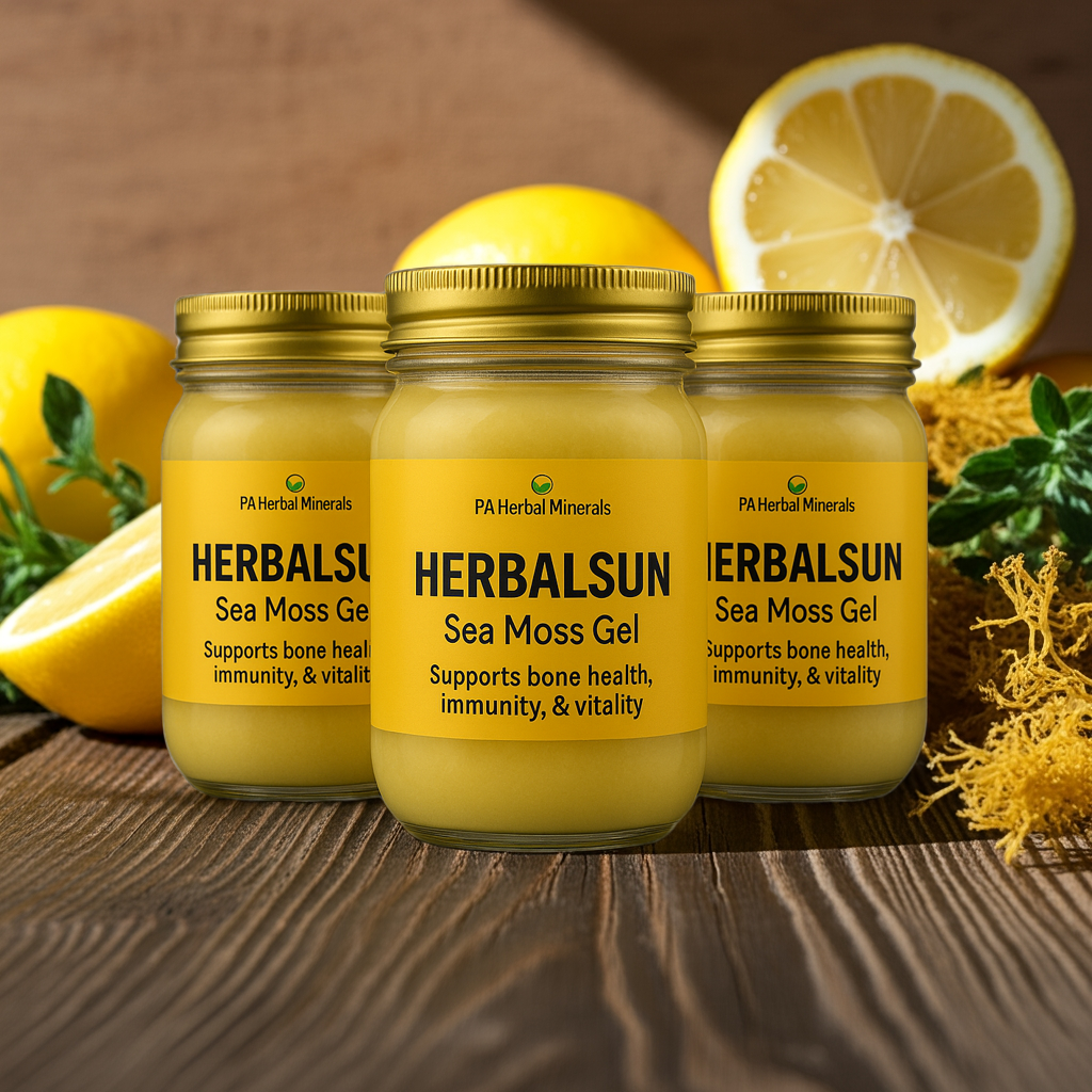 HerbalSun Sea Moss Gel Infused with D3 + K2