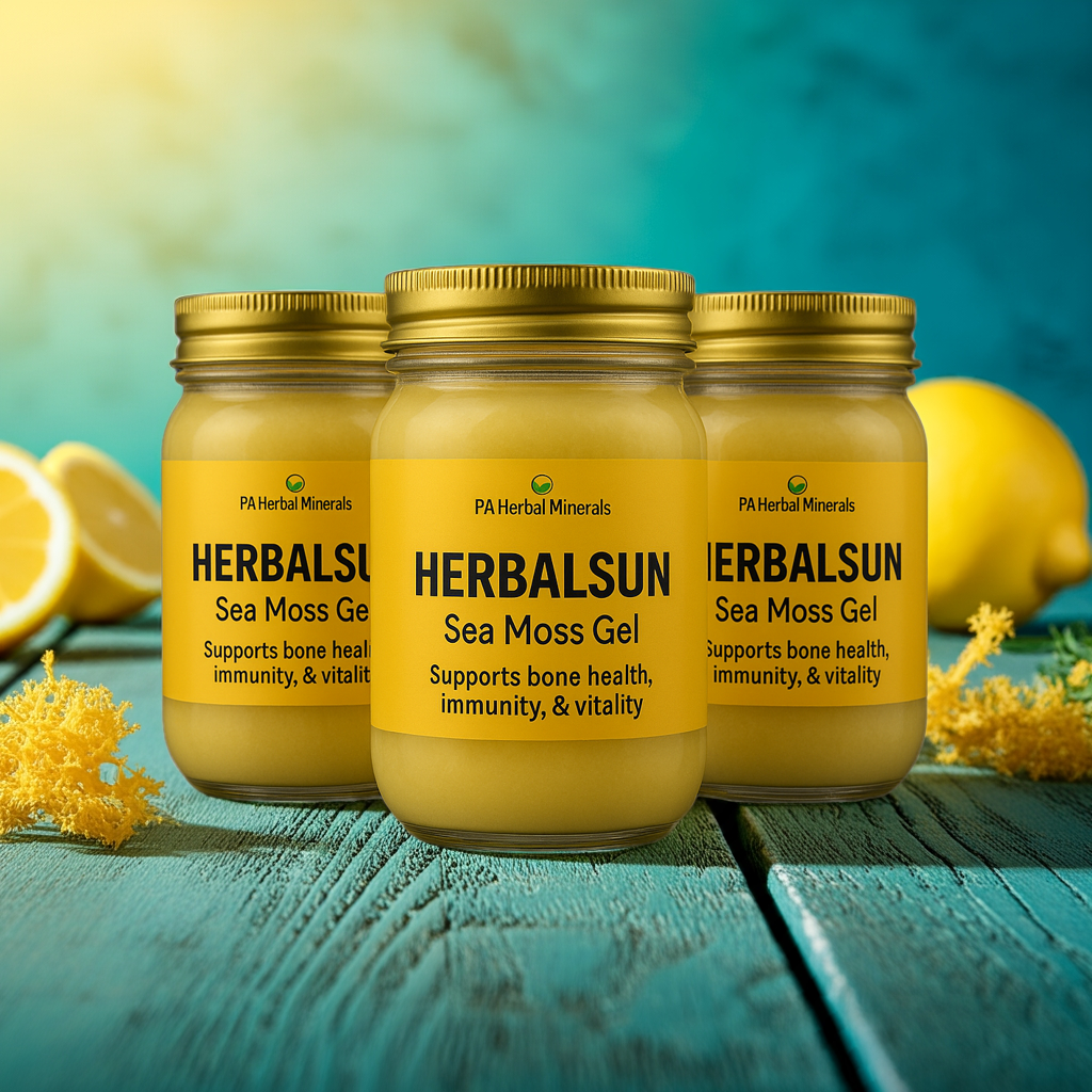 HerbalSun Sea Moss Gel Infused with D3 + K2